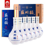 苏州桥姑苏一品 浓香型42度 白酒整箱送礼500ml*6瓶（配双瓶礼袋3个）