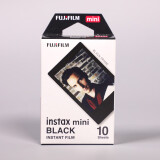 拍立得现货拍立得相纸适用mini7+/7s/8/9/11/12/25/90/link系列通用胶卷 黑边10张