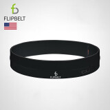 Flipbelt 美国飞比特运动跑步腰包腰带马拉松装备隐形手机包经典款黑L