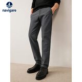 纳维凯尔意大利小帆船男士仿牛仔休闲裤微窄脚抑菌长裤1332074507 灰 33 