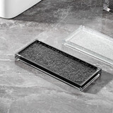 壹枱 轻奢卫浴洗漱杯套装五件套卫生间浴室漱口牙杯用品套件托盘家用 小托盘25*11cm