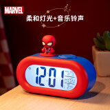 迪士尼（Disney）多功能闹钟大音量儿童桌面闹钟学生专用起床神器卧室床头闹钟声控夜灯 蜘蛛侠