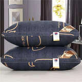 潮寝枕芯家用宿舍枕头枕芯送枕套酒店婚庆宿舍单人可水洗护颈枕头芯 双边鲸鱼【中高枕】 （2只枕芯）+枕套2个