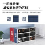 拾美拾惠 304不锈钢鞋柜带门净化无尘车间单双面多格员工更衣室带门换鞋柜 定制（请联系客服） 加厚304不锈钢