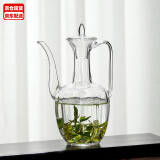 丰陶张生 玻璃网红执壶仿宋贵妃酒壶耐高温茶壶泡绿茶耐热透明烧水水壶单壶宋壶宋代抹茶壶点茶壶 仿宋壶透明（宋过滤网）500ML
