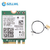 szllwl ax210蓝牙二合一网卡wifi发射接收器wifi6代5374m蓝牙5.2三频m.2模块笔记本内置天线