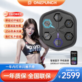 拳能玩家官方直营ONEPUNCH系列智能音乐拳击机家用健身训练器材打拳墙靶 黑色高配豪华版Q2（买1送9）