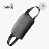 Bellroy澳洲Lite Sling 7L 春季新款轻行胸包户外骑行防轻泼水单肩斜挎包 格纹灰7L