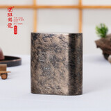 斑锡·龙锡罐蛙趣茶仓纯锡茶叶罐小号便携密封罐储存罐手工茶叶扁盒 蛙趣茶盒-古锡