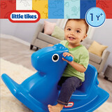 小泰克（little tikes）摇摇马儿童婴儿木马宝宝玩具家用宝宝周岁生日礼物1-3岁 摇摇马-蓝色