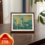 铜师傅  手工錾刻 铜雕画 《千里江山（桌面）》书房办公室装饰画