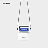 Subtle男女搭配穿搭单肩手机包零钱包迷你休闲斜挎包挂脖式轻便简约钱包 White 白色