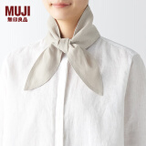 无印良品（MUJI）源自天然的接触冷感 带口袋围巾  围脖女 服饰配件方巾 DDB60C4S 米色 11*105cm