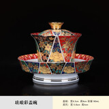 鼎艺青山小野珐琅彩茶具大号泡茶杯宫廷风茶杯单杯主人杯礼品礼盒装 珐琅彩盖碗（简装）
