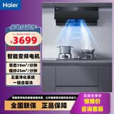 海尔（Haier）抽吸油烟机超薄侧吸爆炒27风力1100Pa变频电机有效风公共烟道自监测五重净化系统CXW-258-C2910 CXW-258-C2910