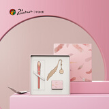 毕加索（pimio）钢笔礼盒书签时尚套装 高端成人生日毕业礼物女学生练字商务礼品墨水笔 5517珍珠红 可定制