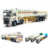 JING BANG中国石油石化加油站重型卡车儿童合金汽车模型玩具合金快递运输车 液化然气LNG运输车