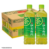 三得利（Suntory）日本进口伊右卫门福寿园饮料0卡无糖0脂绿茶600ml*24整箱
