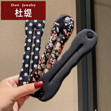 杜缇儿童丸子头神器女童懒人盘发器新款2021年夏天发圈小女孩长发头饰 板栗小号3件装