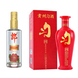 郎 顺品郎 金盖45度 480ml 1瓶+贵州匀酒红酱 53度 500mL 1瓶 川酒贵酒组合套装