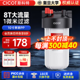 cicot斯科特净水器大白瓶前置过滤器家用全屋管道入户自来水过滤大流量净水器 大白瓶10寸单联(升级凹槽版PP棉)