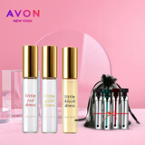 AVON雅芳走珠香水小黑裙花漾经典小红裙今日明日永恒女士淡香学生滚珠 小黑裙+小红裙+小金裙+送香水包