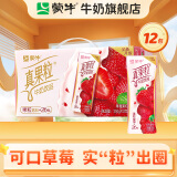 蒙牛 真果粒牛奶饮品饮料整箱礼盒装 【草莓果粒】250g*12盒/箱