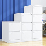 金经金属A4挂劳柜立式档案柜办公抽屉文件柜FC挂快捞柜铁皮柜暖白四斗卡箱