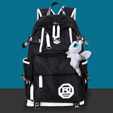 蓝夕者（Lansci）轻便中学生书包男初中生高中生韩版减负背包大容量小学生双肩包潮