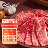 真牛馆 澳洲和牛原切MB45嫩肉片200g 生鲜牛肉 烧烤火锅食材 牛肉片