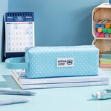 迪士尼（Disney）学生笔袋 手提式大容量文具收纳袋 小学生防刮耐磨耐脏铅笔袋 史迪奇A83223-W2