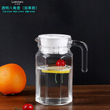 乐美雅 玻璃水壶凉水杯饮料果汁茶壶 无铅鸭嘴壶 八角四方条壶 500ml小八角壶【加厚耐热】