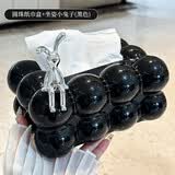坤奉纸巾盒客厅高档轻奢茶几摆件餐巾纸盒子抽纸盒家用创意纸抽盒 黑色纸巾盒+兔子
