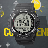 卡西欧（CASIO）日本复古运动大表盘潮流防水腕表AE-1500WH-8B/1A WHX-1A 电子表 AE-1500WH-1A