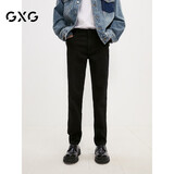 GXG男装弹力柔软牛仔裤修身男士长裤 黑色 175/L