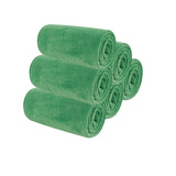 硕基 绿色30*70/5条装加厚洗车毛巾吸水好清洗毛巾家用擦车毛巾餐馆