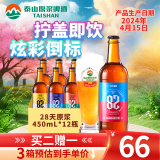 泰山啤酒（TAISHAN） 9度 28天原浆啤酒450mL*12瓶 啤酒整箱