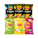 乐事（Lay's）薯片 袋装40g*3包+大波浪40g*3包 240g  百事食品