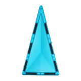科博（MAG-WISDOM）【科博】磁力片配件吸铁石积木儿童磁性拼装玩具异形件散件补充装 钻面等腰三角形
