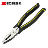 波斯（BoSi）老虎钳钢丝钳子维修钳断线钳 钳王钢丝钳6寸BS199096