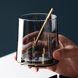 香柚小镇 水杯玻璃漱口杯刷牙杯收纳盒洗漱杯套装家用简约牙缸杯子 简约灰