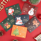 TaTanice 圣诞贺卡圣诞节礼物贺卡心愿祝福卡片送朋友留言卡明信片贺卡