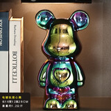 吉召网红暴力熊高档套装摆件客厅玄关电视柜酒柜展示柜轻奢家居装饰品 28cm爱心熊-彩色 无规格