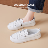 奥古狮登（Agsdon）小白鞋女ins风网红浅口平底板鞋女学生透气女鞋 9310 白色 38