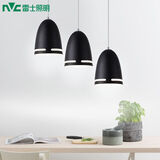 雷士（NVC）现代简约圆形餐厅灯北欧卧室吧台创意大气极光3头现代简约餐厅灯