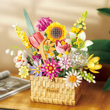 费米（Femibox）兼容乐高儿童拼装积木玩具生日礼物馥郁积木花篮S2233-A