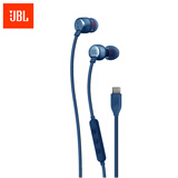 JBLTUNE310CType-C接口有线耳机 入耳式耳机 电脑耳机 适用于USB-c设备蓝色