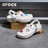 卡骆驰（crocs）洞洞鞋男女鞋 夏季新款户外休闲沙滩涉水鞋耐磨透气防滑凉鞋拖鞋 【贝雅】白色/镂空/主推/偏大一码 37 -38 M5W7/内长23cm