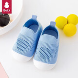 贝比宝宝学步鞋婴儿鞋子软底防滑夏季室内鞋袜家居地板鞋男 天空蓝