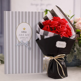 初朵11朵红玫瑰花束礼盒香皂花同城配送中高考毕业礼物生日送女朋友鲜